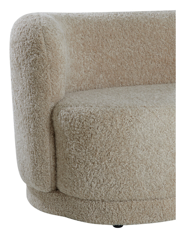 Light & Living Bank 'Amelie' Teddy, kleur Beige