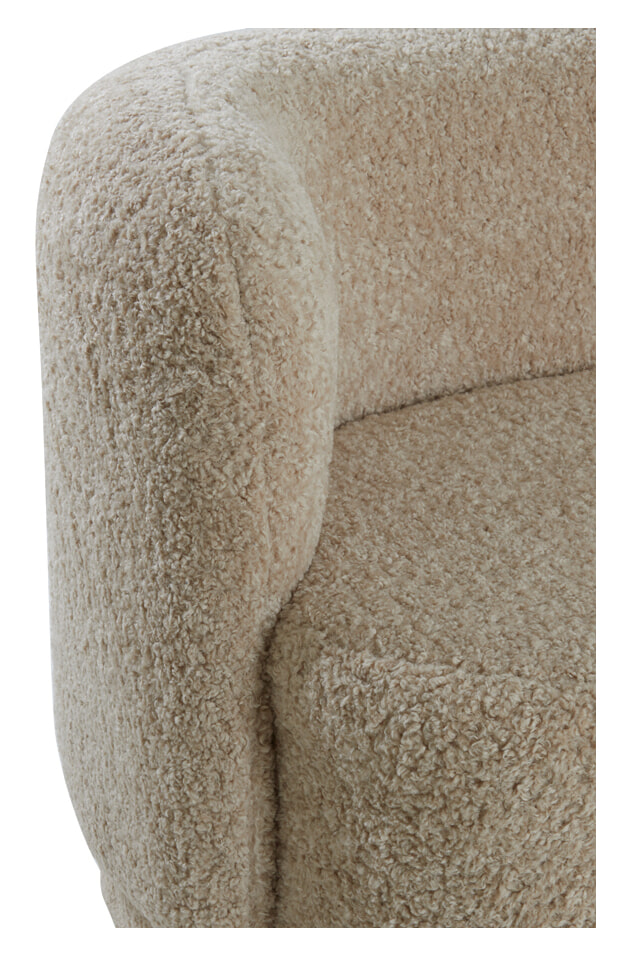 Light & Living Bank 'Amelie' Teddy, kleur Beige