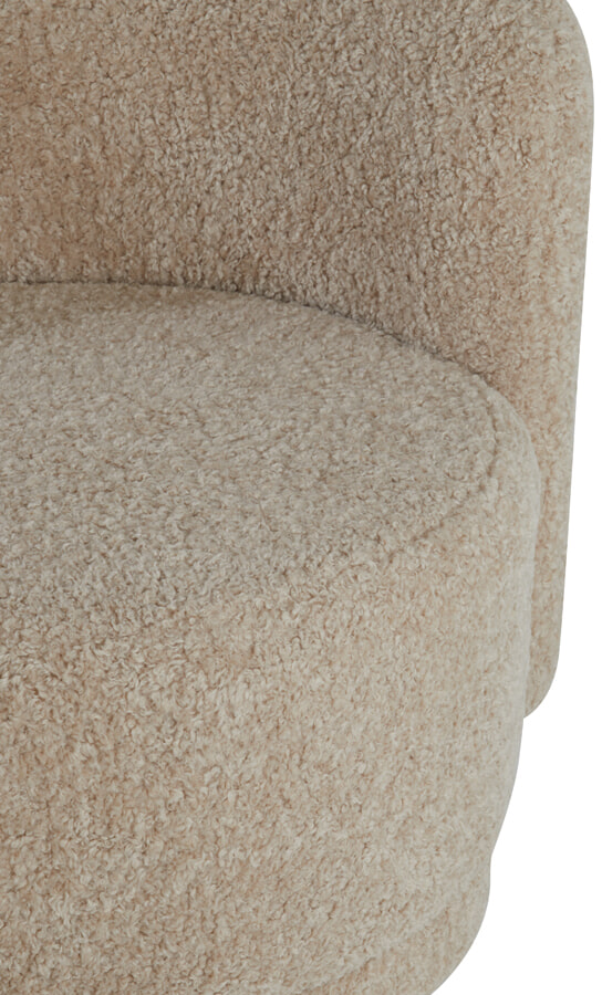 Light & Living Bank 'Amelie' Teddy, kleur Beige
