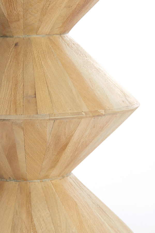 Light & Living Bijzettafel 'Larus' Mangohout, 40cm, kleur Naturel
