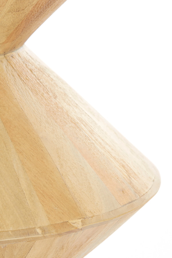 Light & Living Bijzettafel 'Larus' Mangohout, 40cm, kleur Naturel