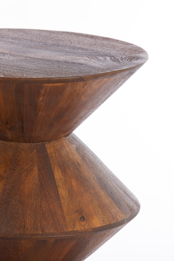 Light & Living Bijzettafel 'Larus' Mangohout, 40cm, kleur Bruin