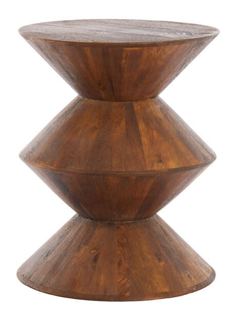 Light & Living Bijzettafel 'Larus' Mangohout, 40cm, kleur Bruin