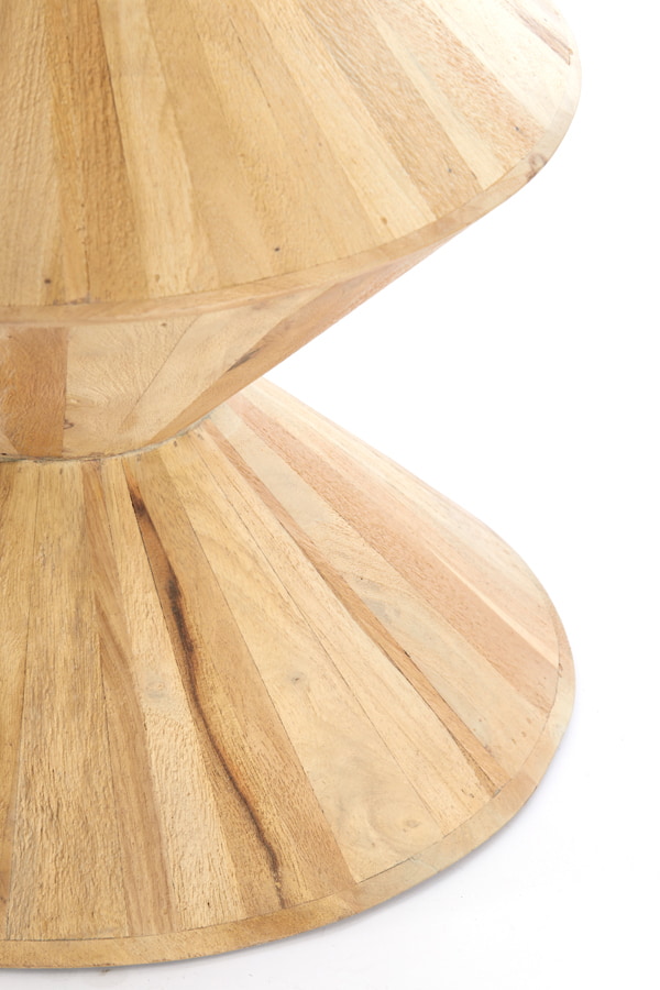 Light & Living Bijzettafel 'Larus' Mangohout, 45cm, kleur Naturel