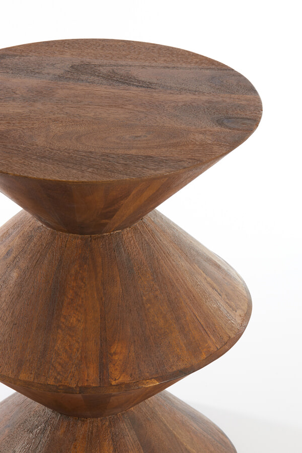 Light & Living Bijzettafel 'Larus' Mangohout, 45cm, kleur Bruin