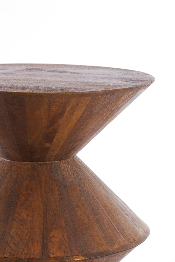 Light & Living Bijzettafel 'Larus' Mangohout, 45cm, kleur Bruin
