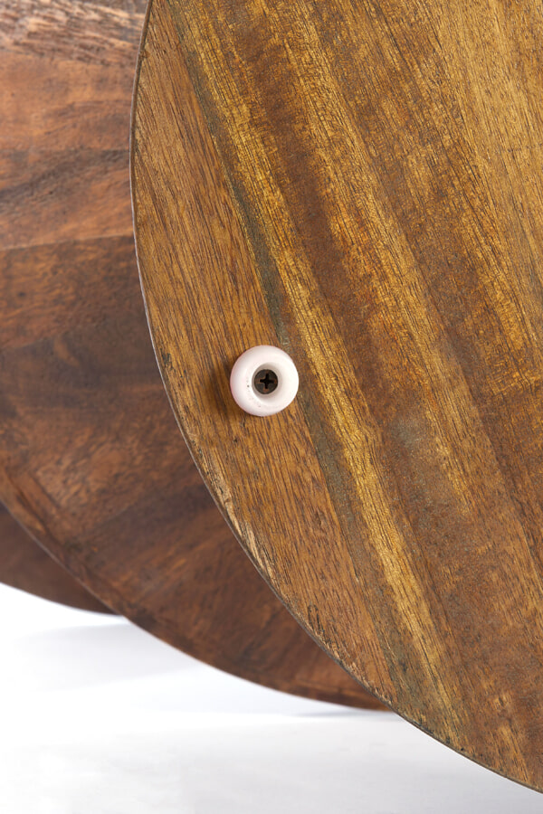 Light & Living Bijzettafel 'Larus' Mangohout, 45cm, kleur Bruin
