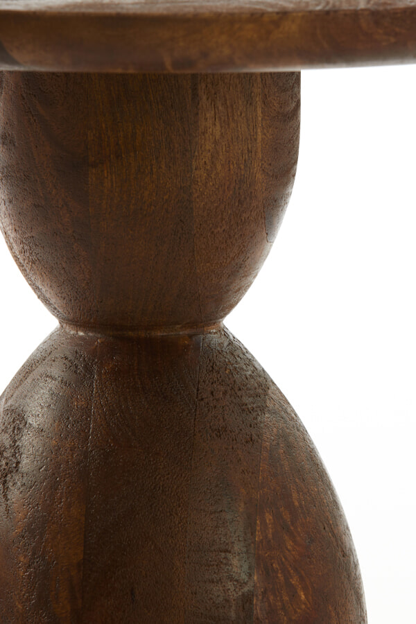 Light & Living Bijzettafel 'Torir' Mangohout, 40cm, kleur Bruin
