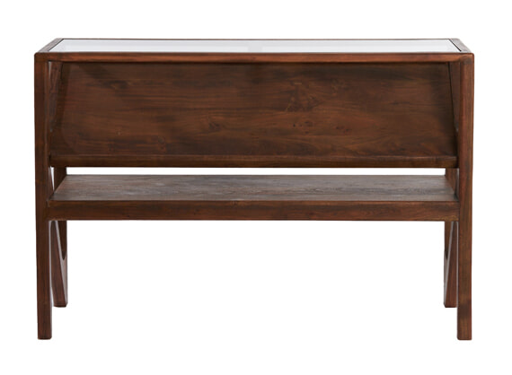 Light & Living Sidetable 'Yuki' Acaciahout en glas, 119cm