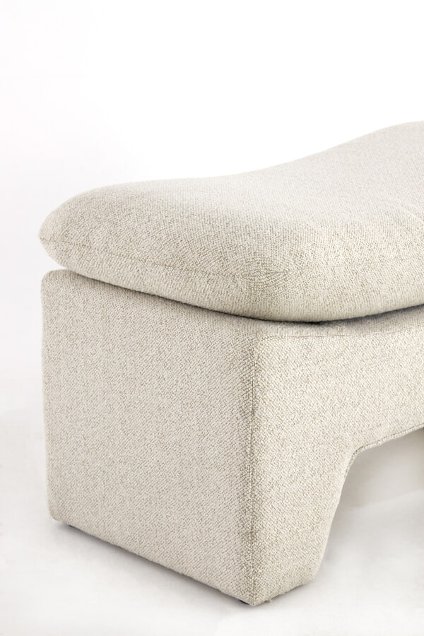 Light & Living Poef 'Dasha' kleur Beige