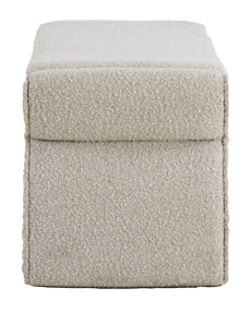 Light & Living Bankje 'Nafya' Bouclé, 119cm, kleur Beige