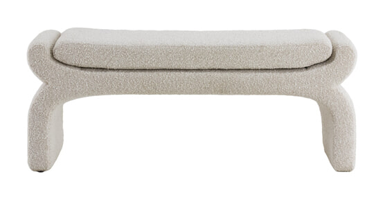 Light & Living Bankje 'Nafya' Bouclé, 119cm, kleur Beige
