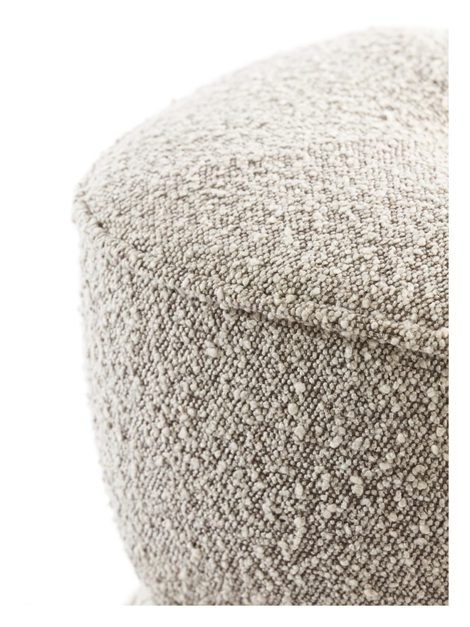 Light & Living Poef 'Leyla' Bouclé, kleur Beige