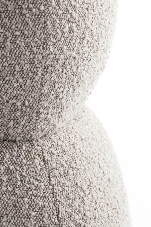 Light & Living Poef 'Leyla' Bouclé, kleur Beige