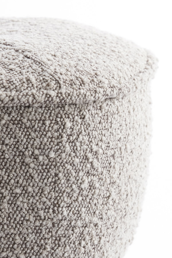 Light & Living Poef 'Leyla' Bouclé, kleur Beige