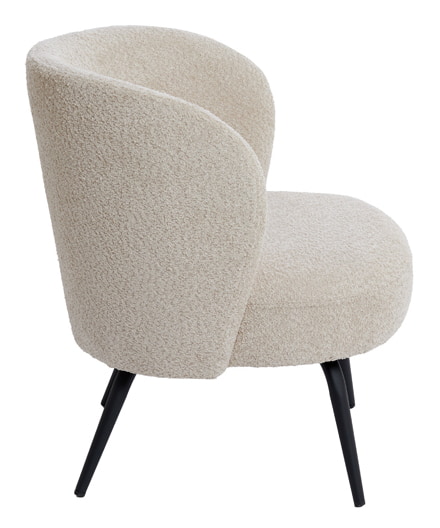 Light & Living Fauteuil 'Dieyda' Bouclé, kleur Beige