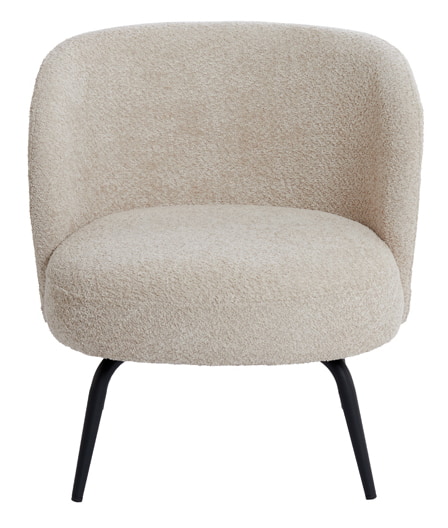 Light & Living Fauteuil 'Dieyda' Bouclé, kleur Beige