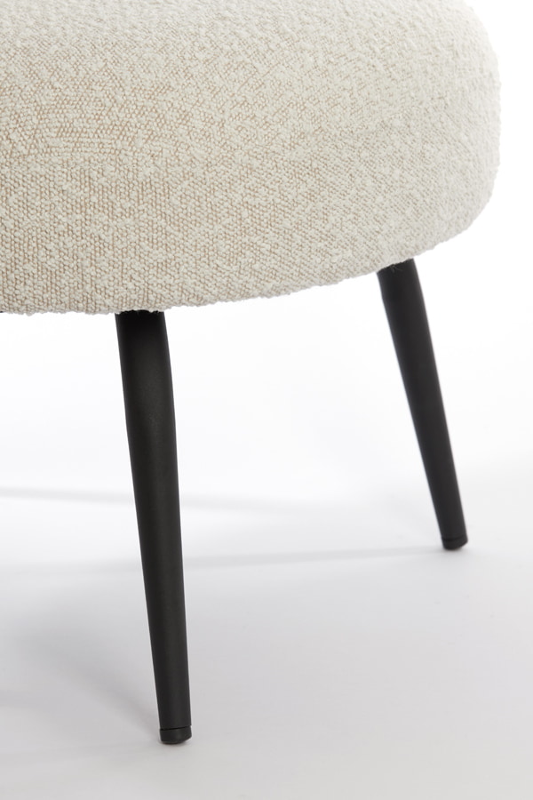 Light & Living Fauteuil 'Dieyda' Bouclé, kleur Crème