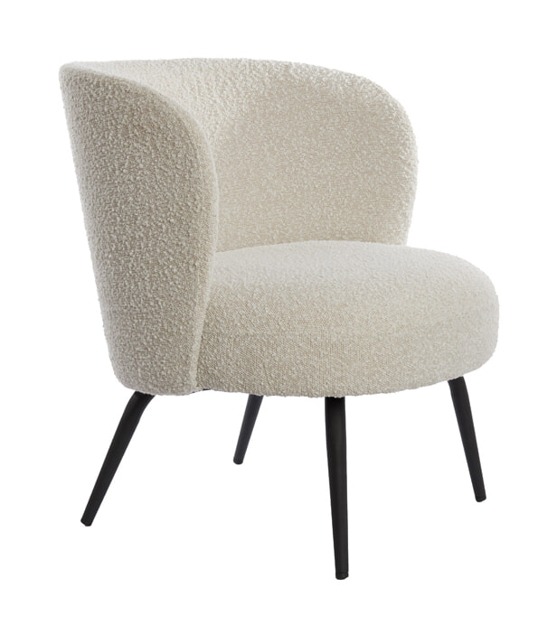 Light & Living Fauteuil Dieyda Bouclé