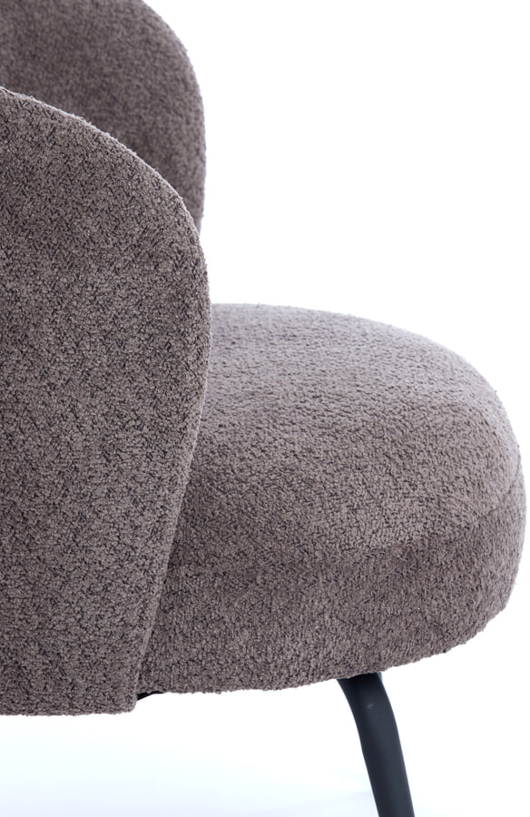 Light & Living Fauteuil 'Dieyda' Bouclé, kleur Bruin