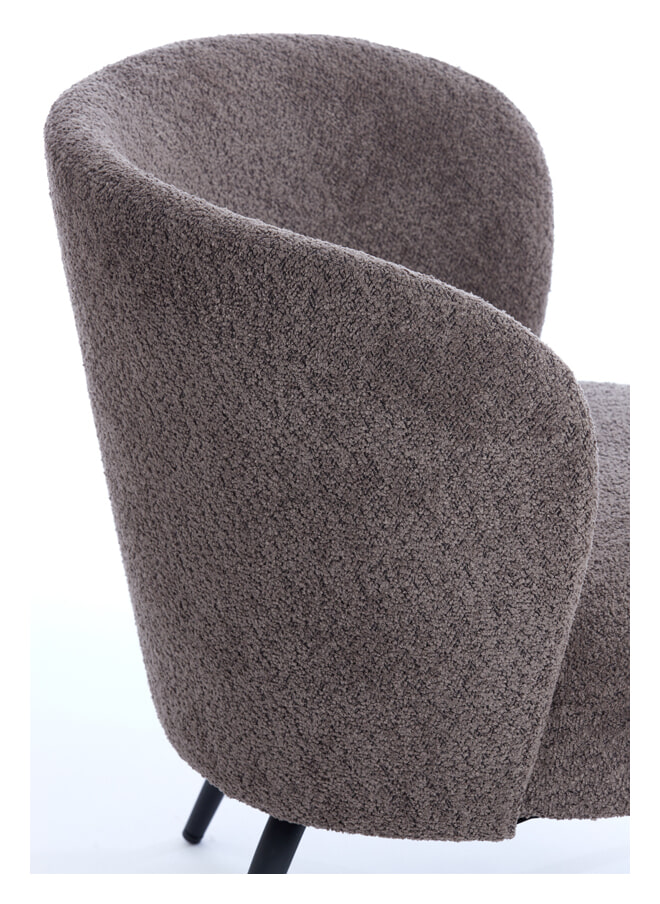 Light & Living Fauteuil 'Dieyda' Bouclé, kleur Bruin