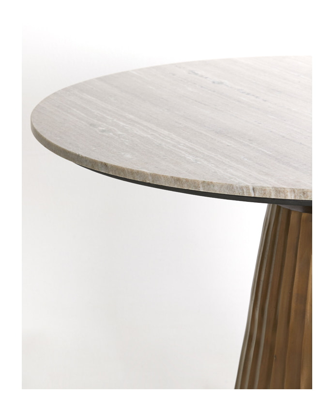 Light & Living Ronde Eettafel 'Rianne' Marmer, 100cm