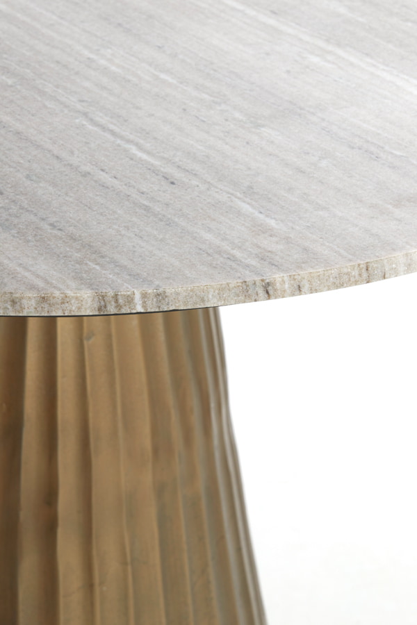 Light & Living Ronde Eettafel 'Rianne' Marmer, 100cm