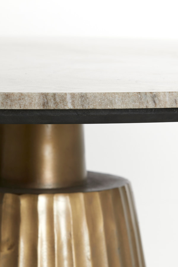 Light & Living Ronde Eettafel 'Rianne' Marmer, 100cm