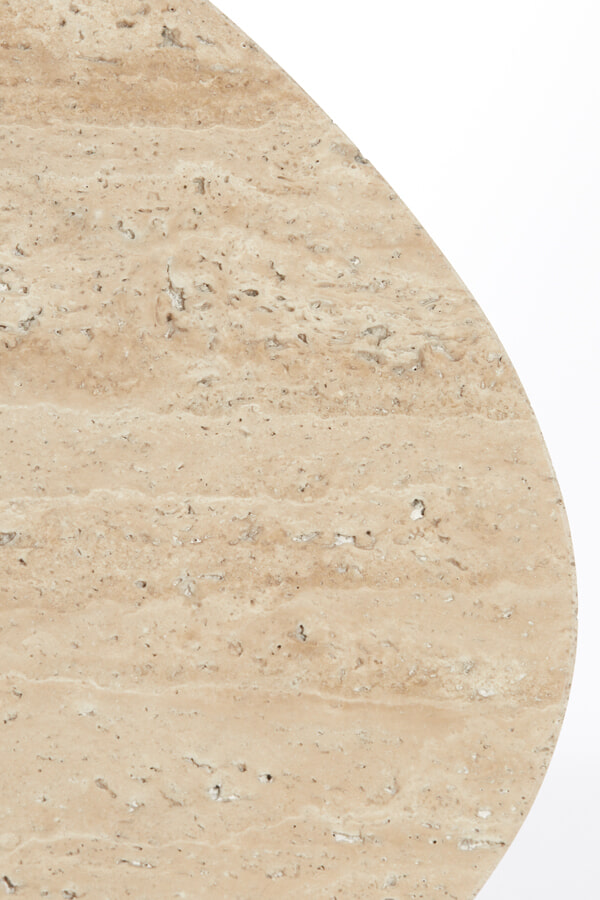 Light & Living Salontafel 'Mahelona' Travertin en Acaciahout, 90 x 72cm
