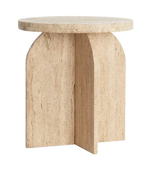 Light & Living Bijzettafel 'Otinia' Travertin, kleur Zand