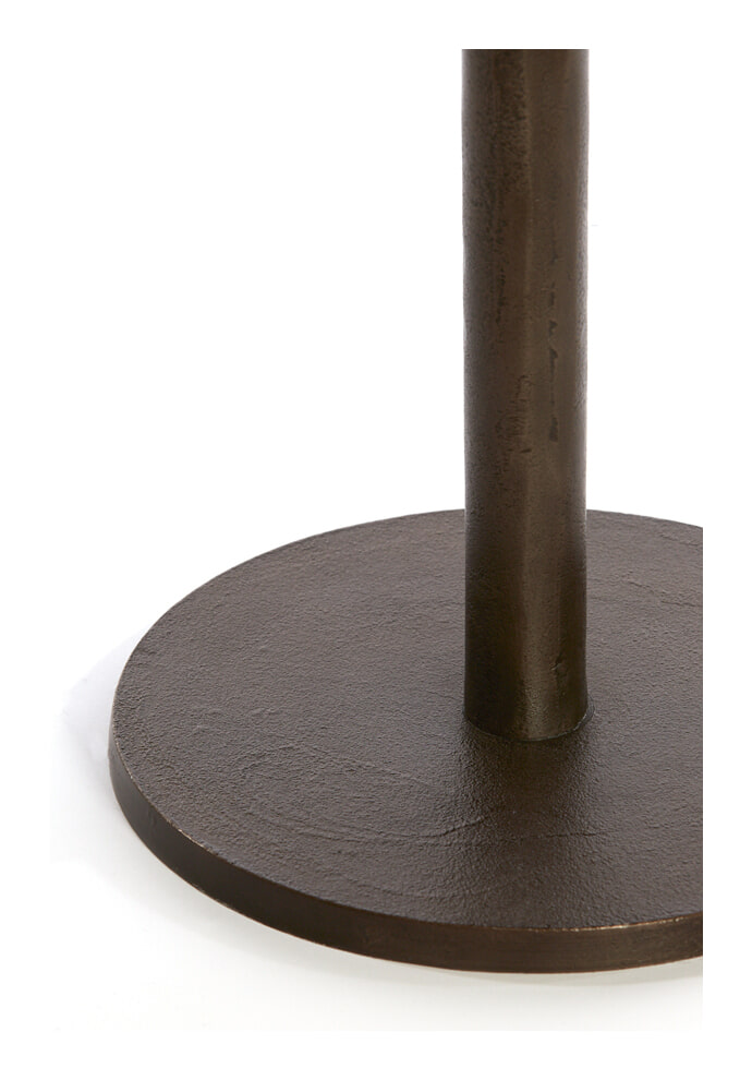 Light & Living Ronde Bijzettafel 'Pazo' 48cm, kleur Donkerbruin