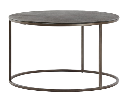 Light & Living Ronde Salontafel 'Talca' Set van 2 stuks, kleur Donkerbruin
