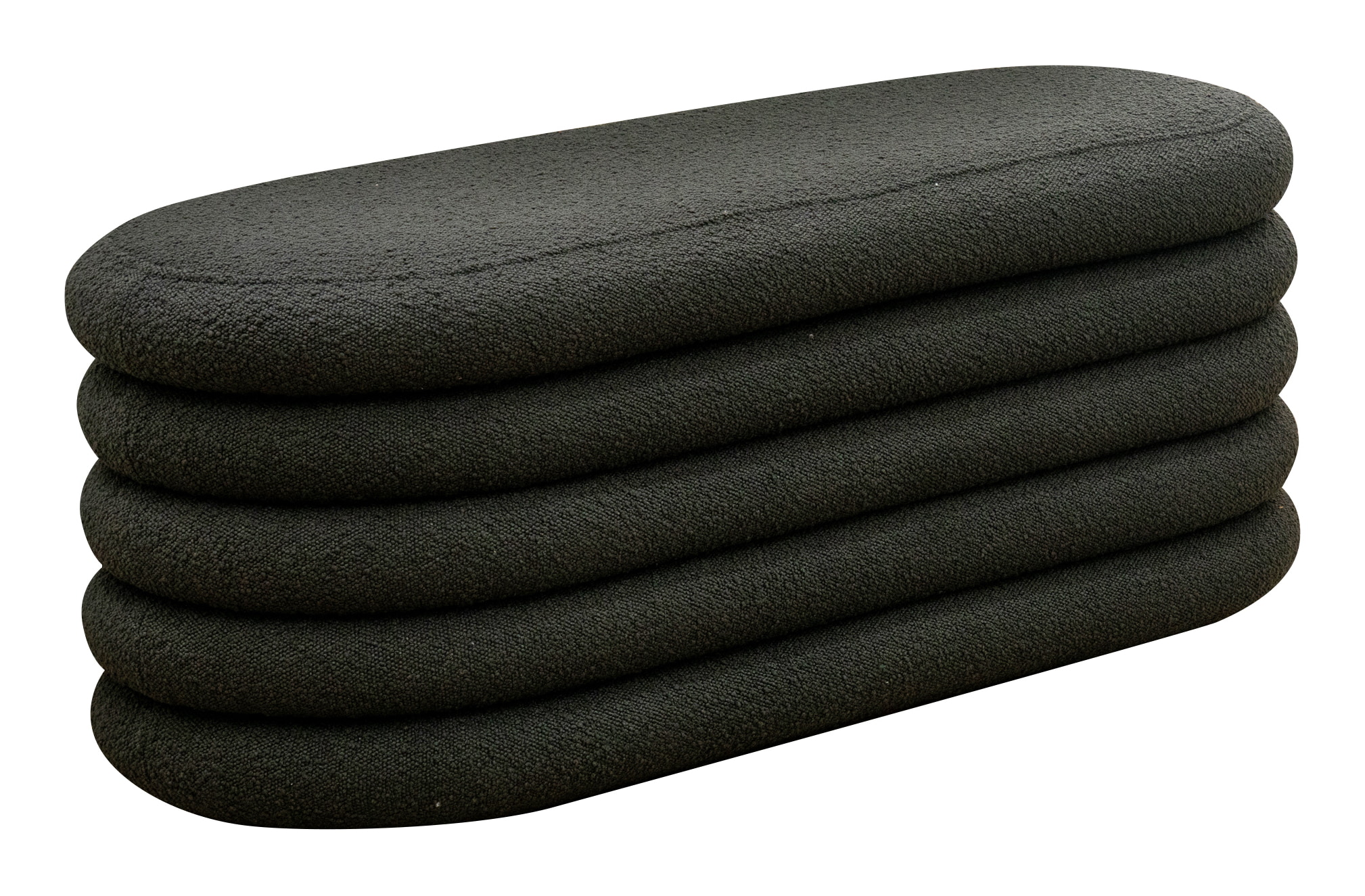 Artistiq Hocker 'Lucine' Met opbergruimte, Bouclé, kleur Antraciet