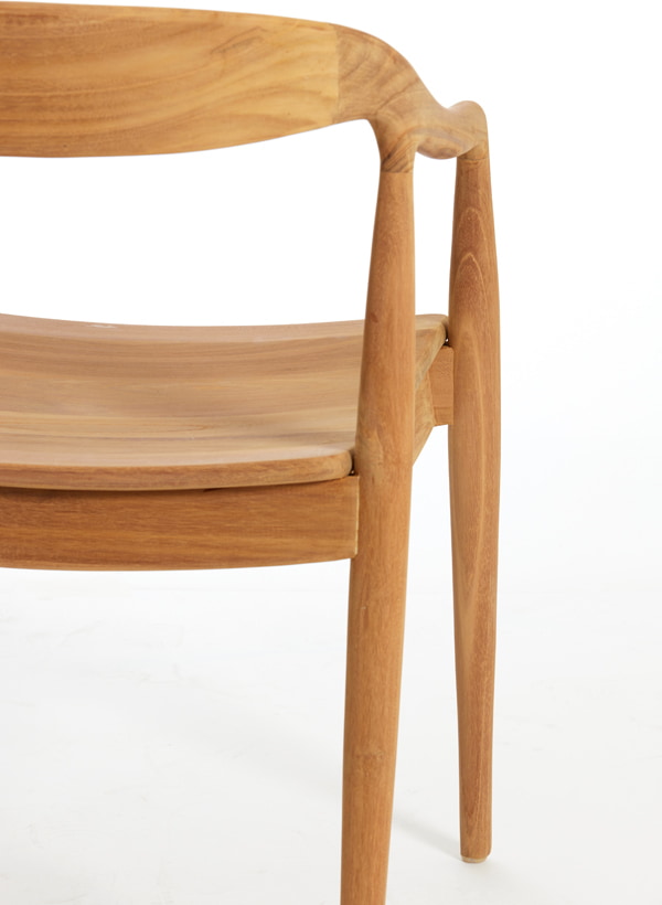 Light & Living Eetkamerstoel 'Palos' Teakhout, kleur Naturel