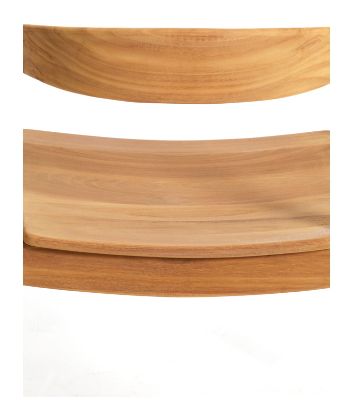 Light & Living Eetkamerstoel 'Palos' Teakhout, kleur Naturel