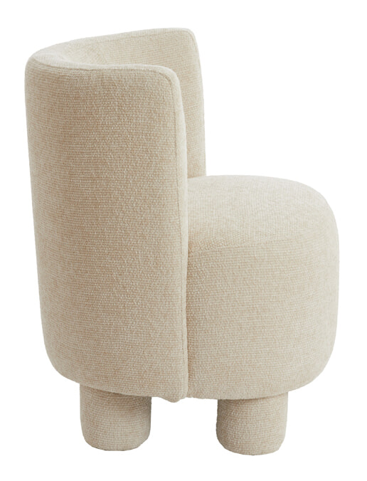 Light & Living Fauteuil 'Kamova' Chenille, kleur Crème
