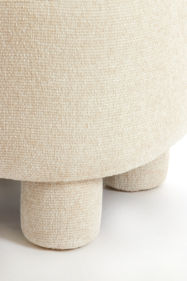 Light & Living Fauteuil 'Kamova' Chenille, kleur Crème