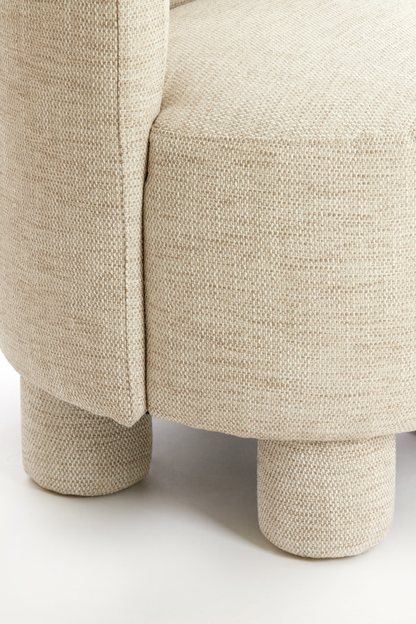 Light & Living Fauteuil 'Kamova' kleur Zand