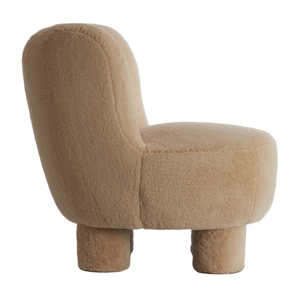 Light & Living Fauteuil 'Kamovu' Teddy, kleur Beige