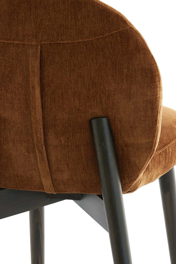 Light & Living Eetkamerstoel 'Sinosa' Velvet, kleur Bruin