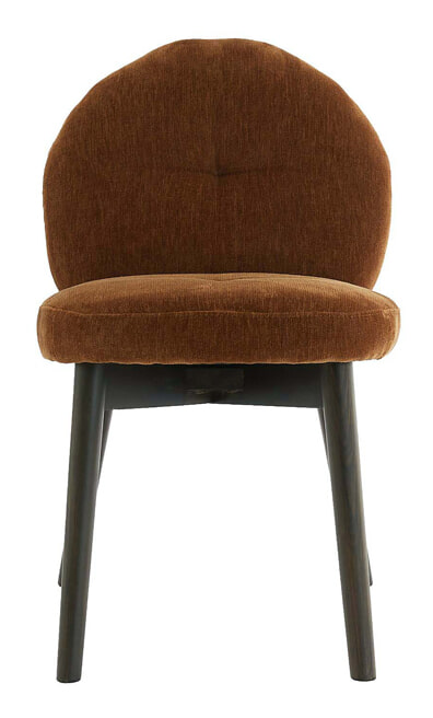 Light & Living Eetkamerstoel 'Sinosa' Velvet, kleur Bruin