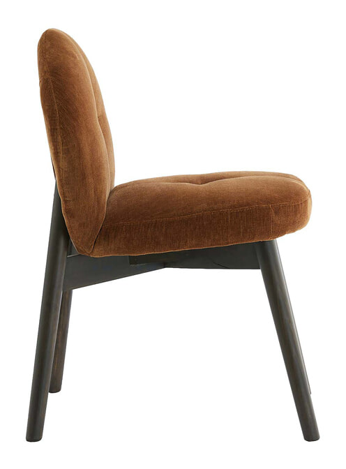 Light & Living Eetkamerstoel 'Sinosa' Velvet, kleur Bruin