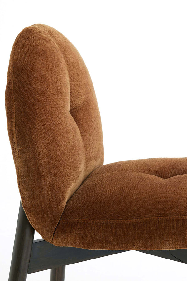 Light & Living Eetkamerstoel 'Sinosa' Velvet, kleur Bruin