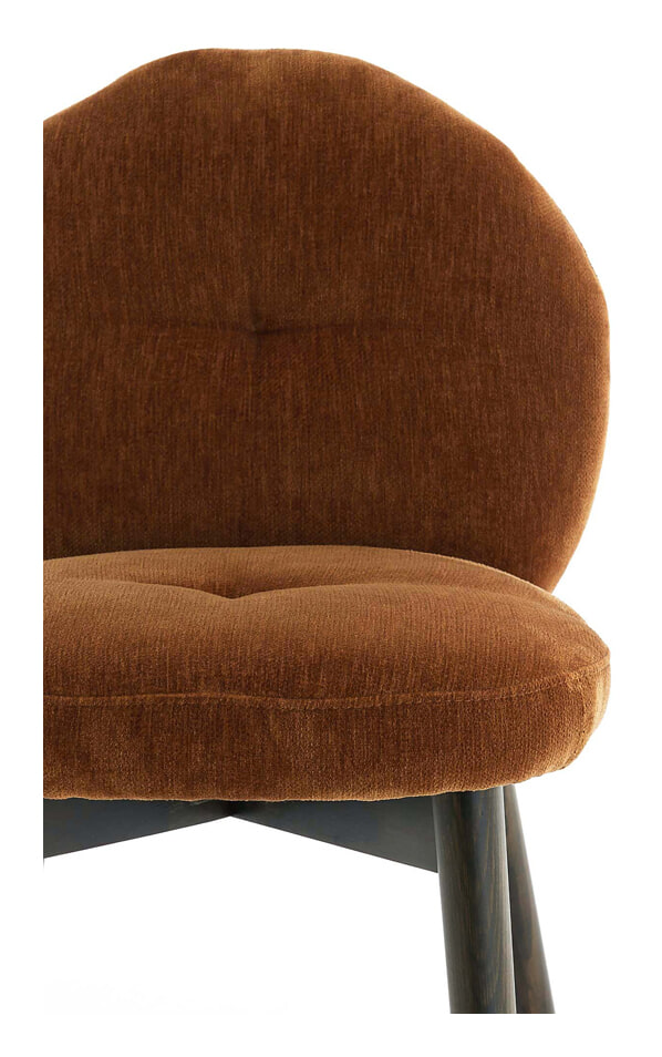 Light & Living Eetkamerstoel 'Sinosa' Velvet, kleur Bruin