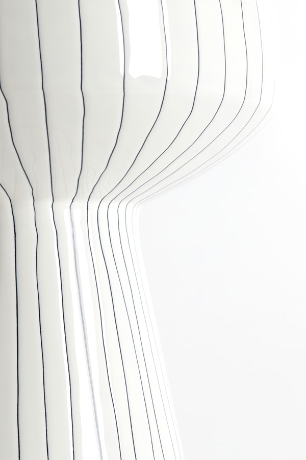 Light & Living Bijzettafel 'Dakwa' 38cm, kleur Wit/Zwart