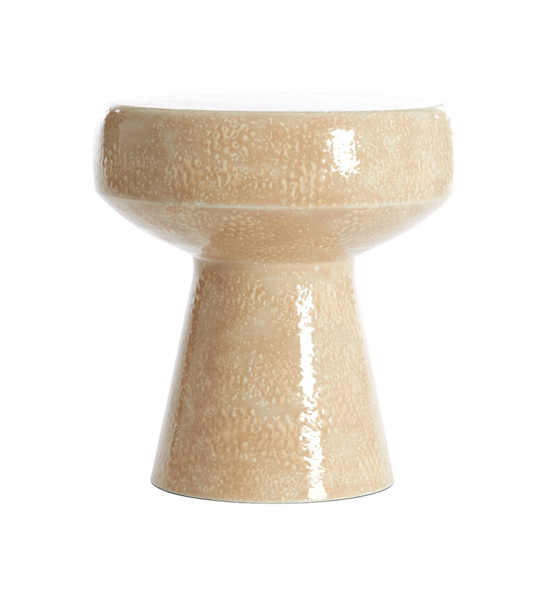 Light & Living Bijzettafel Dakwa Ø38cm - Zand - Rond