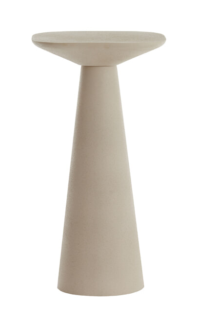 Light & Living Bijzettafel Abala 28cm - Mat Crème - Rond