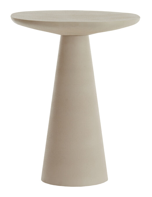 Light & Living Bijzettafel 'Abala' 45cm hoog, kleur Mat Crème