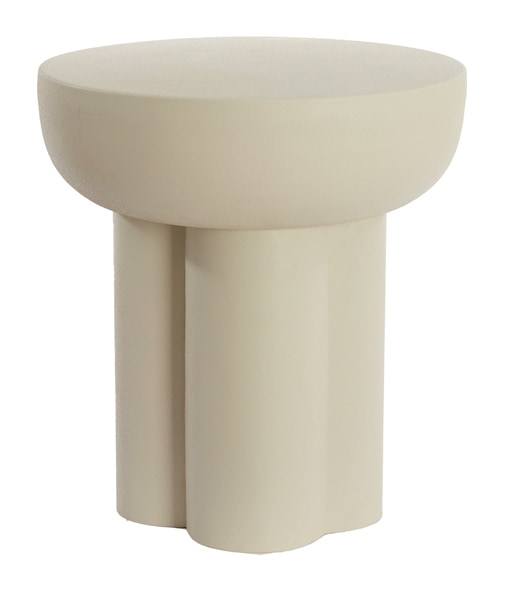 Light & Living Bijzettafel 'Mikola' 46cm, kleur Mat Crème