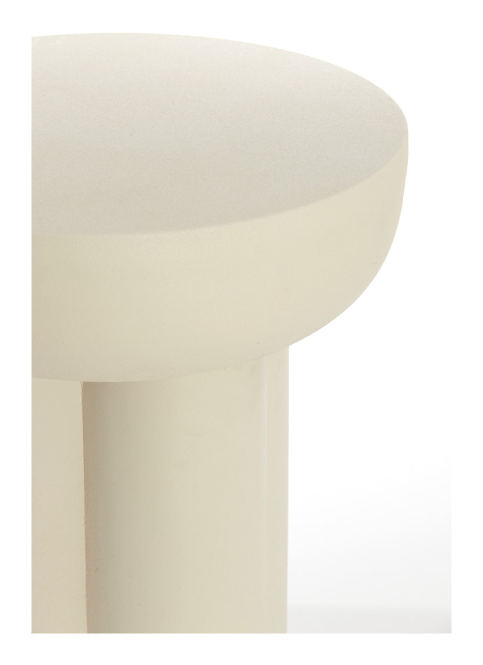 Light & Living Bijzettafel 'Mikola' 46cm, kleur Mat Crème